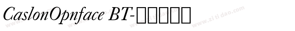 CaslonOpnface BT字体转换